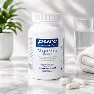 Pure Encapsulations Magnesium (Glycinate) - Supplement to Support Stress Relief, Sleep, Heart Health, Nerves, Muscles, and Metabolism* - with Magnesium Glycinate - 90 Capsules