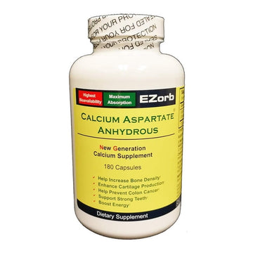 Ezorb Calcium 180 Capsules For Bone And Joint