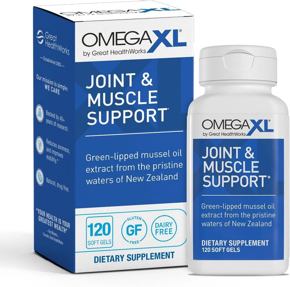 OmegaXL Joint Support Supplement 120 Count